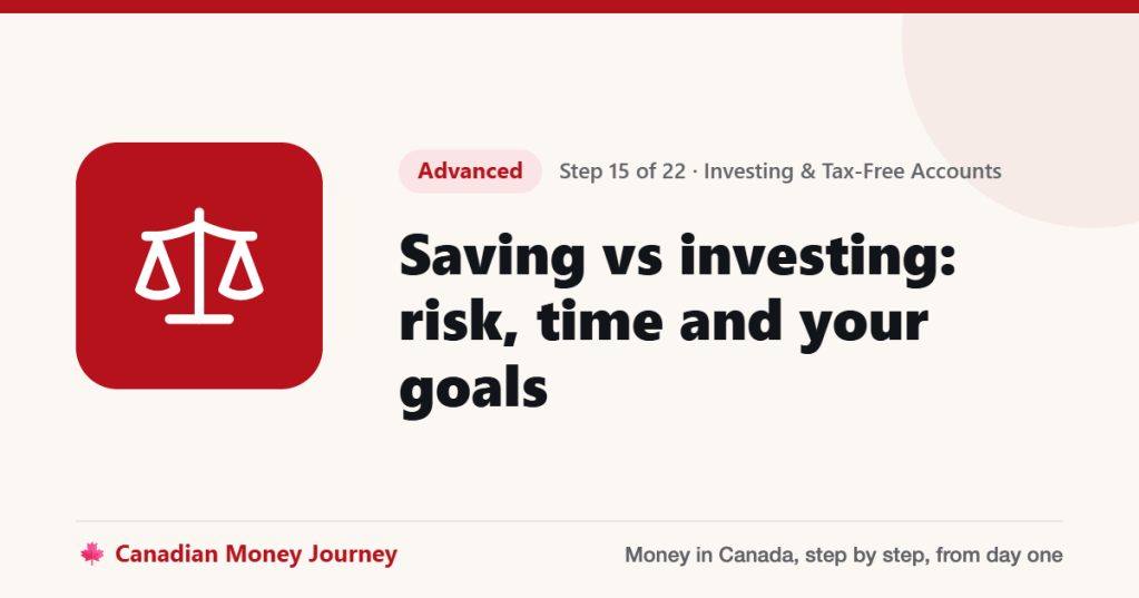 Saving vs investing: risk, time and your goals