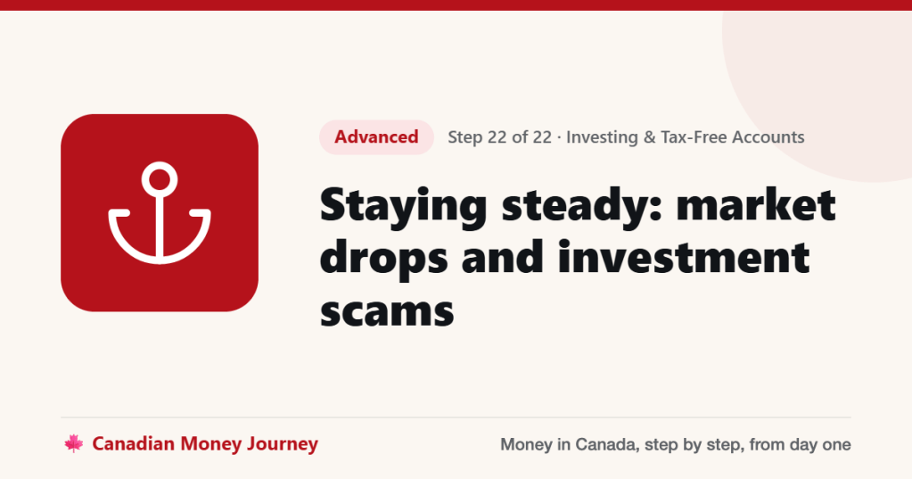 Staying steady: market drops and investment scams