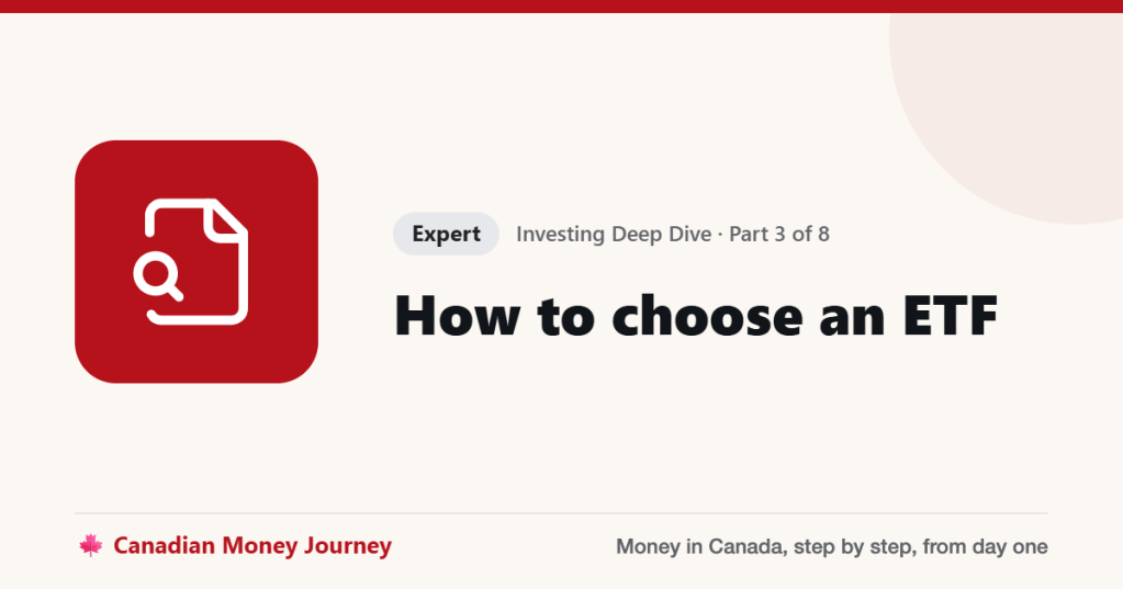 How to choose an ETF