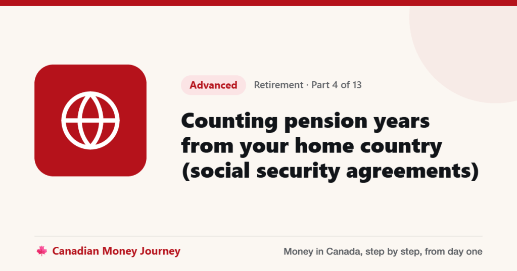 Counting pension years from your home country (social security agreements)