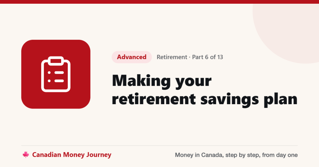 Making your retirement savings plan